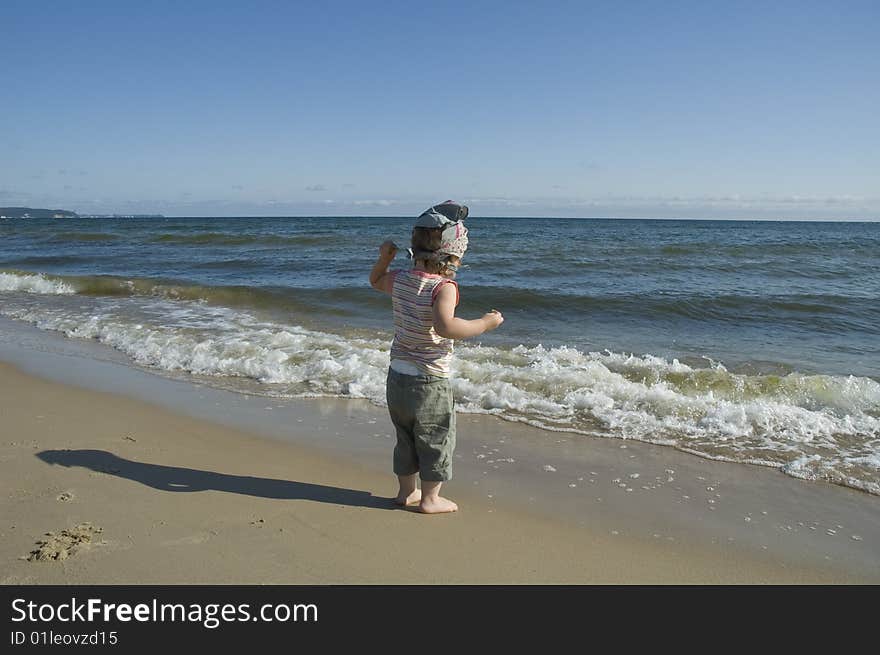 Sweet Girl On The Beach