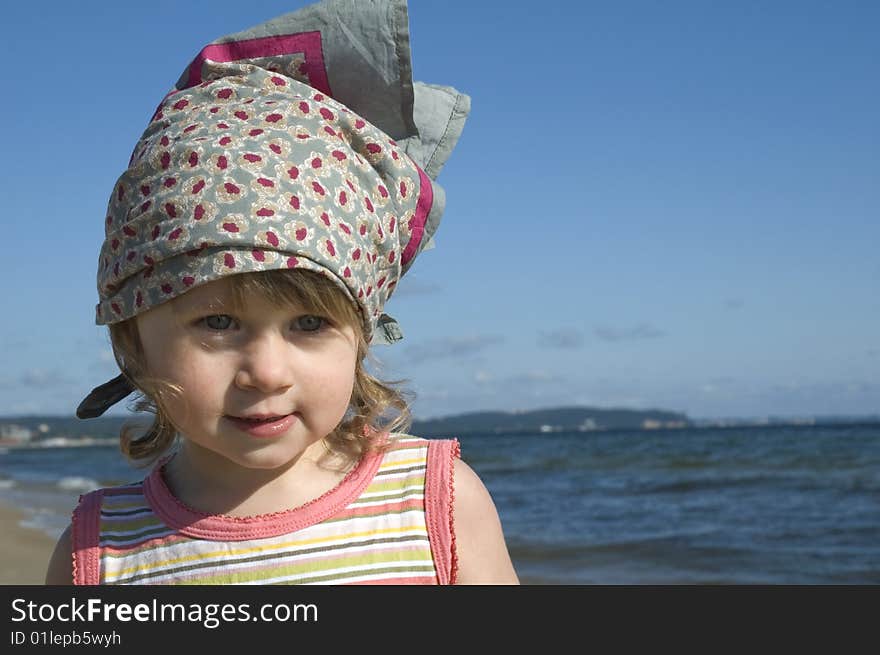 Sweet Girl On The Beach