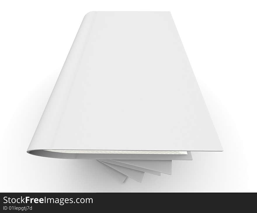 The big book on a white background. The big book on a white background