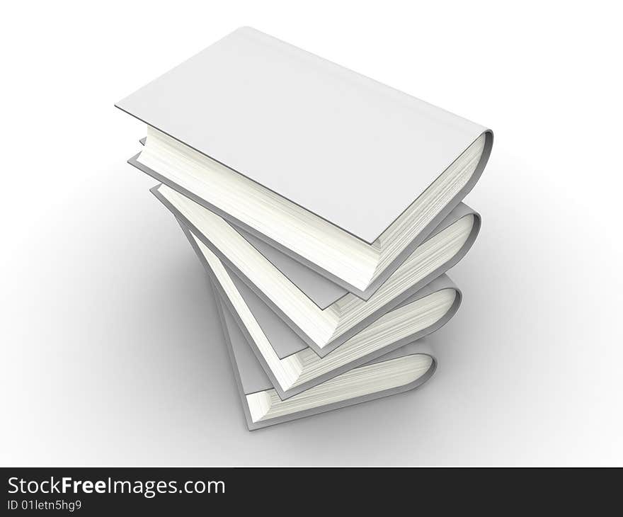 The big book on a white background. The big book on a white background