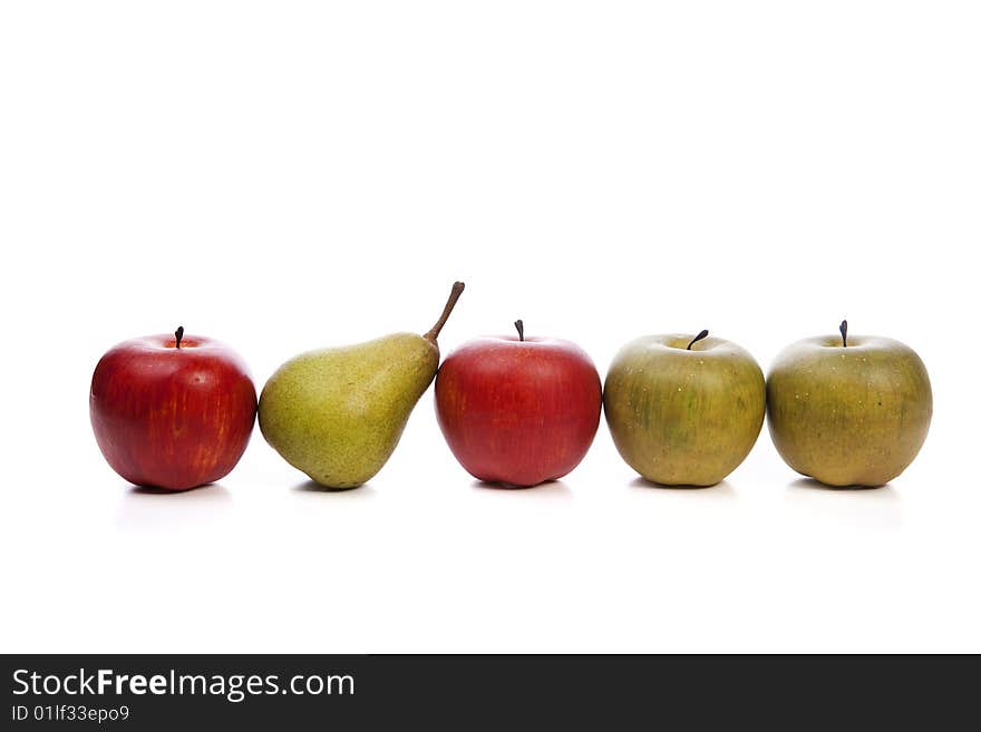 Green And Red Apple With Metallic Can Opening