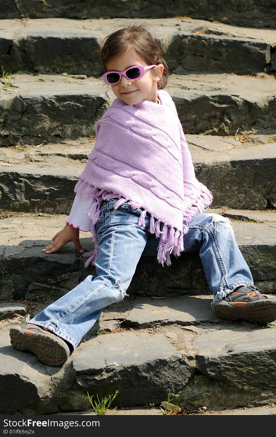 Happy smiling child looking into the camera. Happy smiling child looking into the camera.