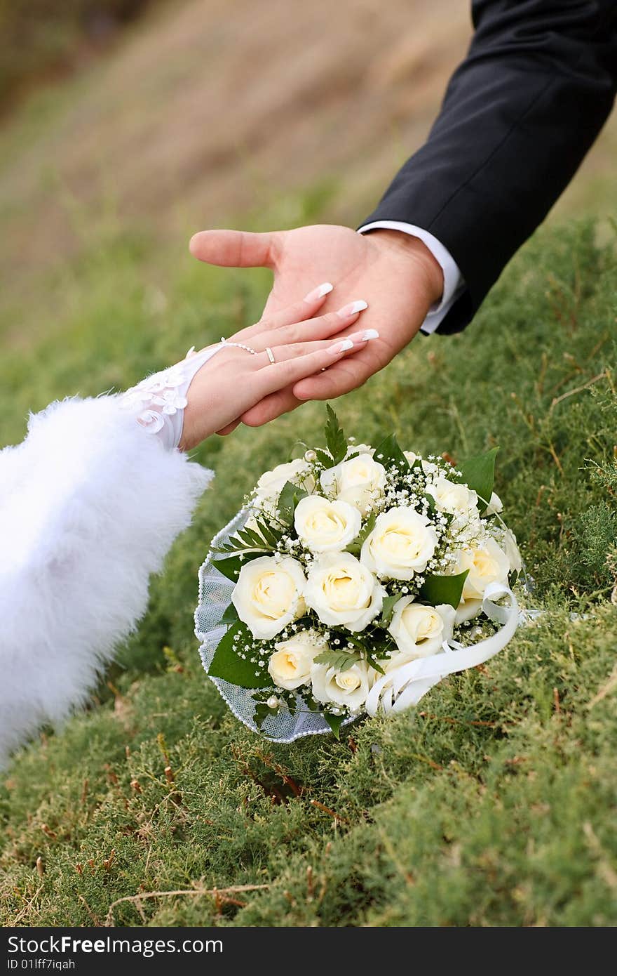 Hands And Flowers