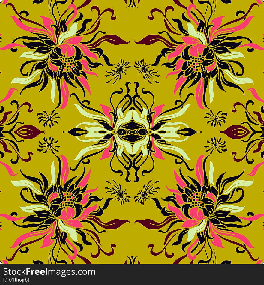 Vector Illustration of flower background. Vector Illustration of flower background