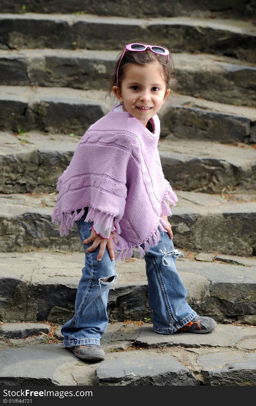 Happy smiling child looking into the camera. Happy smiling child looking into the camera.