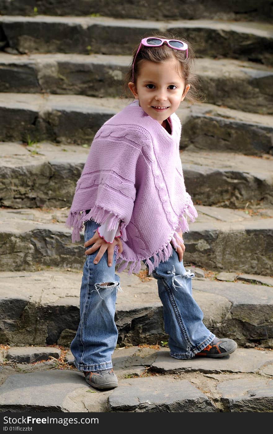 Happy smiling child looking into the camera. Happy smiling child looking into the camera.