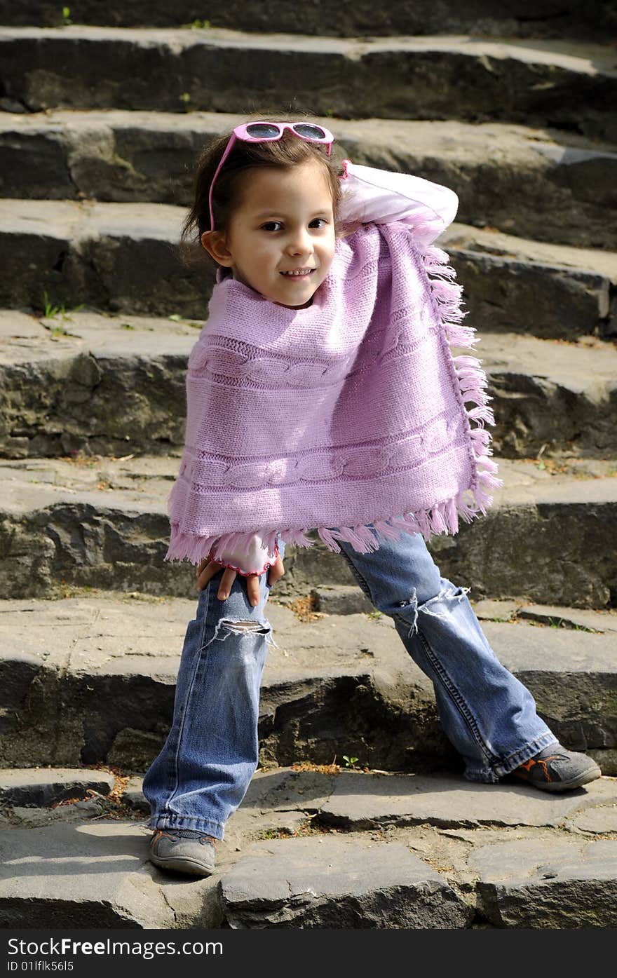 Happy smiling child looking into the camera. Happy smiling child looking into the camera.