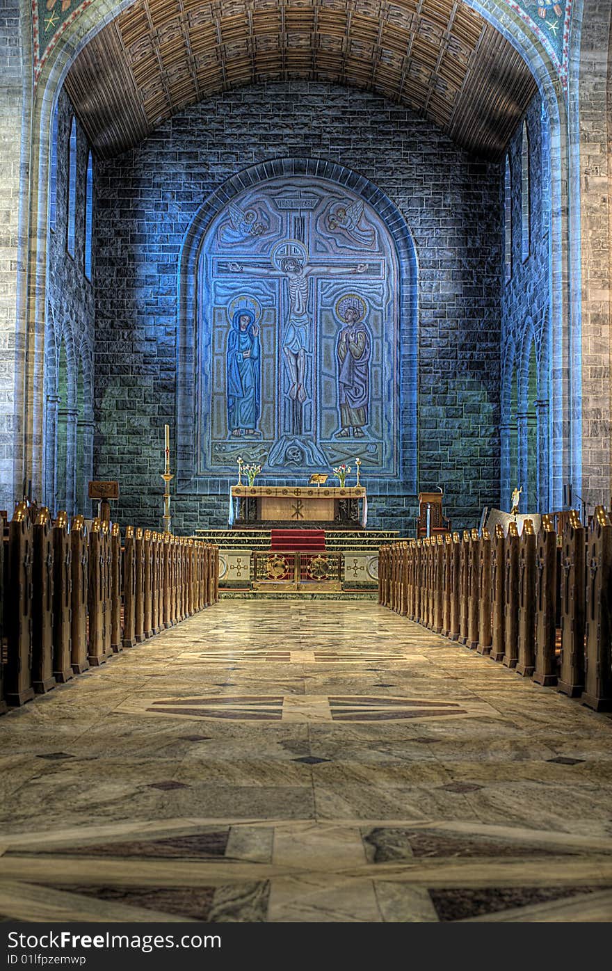 The Interior of a Cathedral. The Interior of a Cathedral