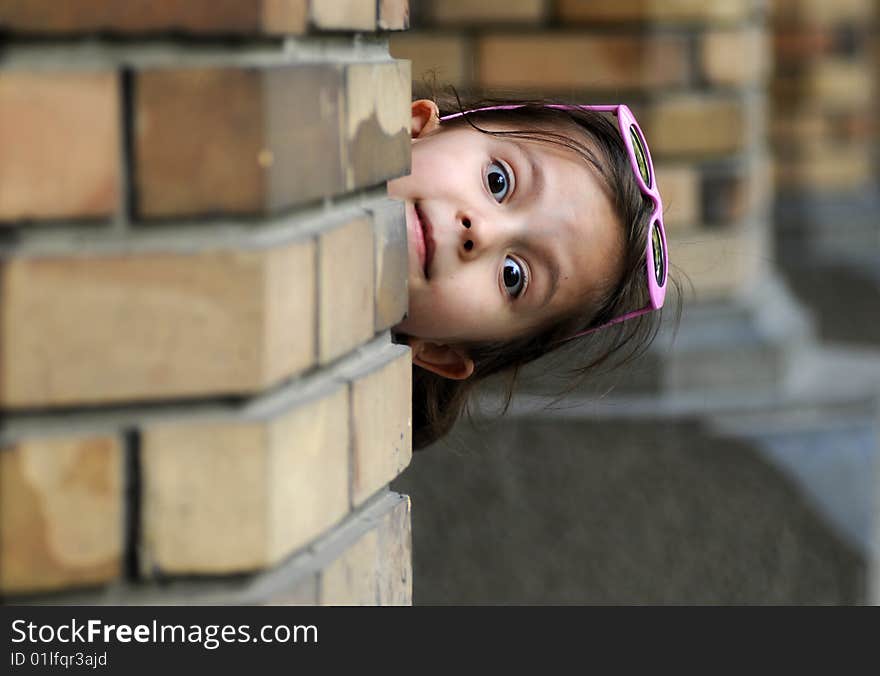 Happy smiling child looking into the camera. Happy smiling child looking into the camera.