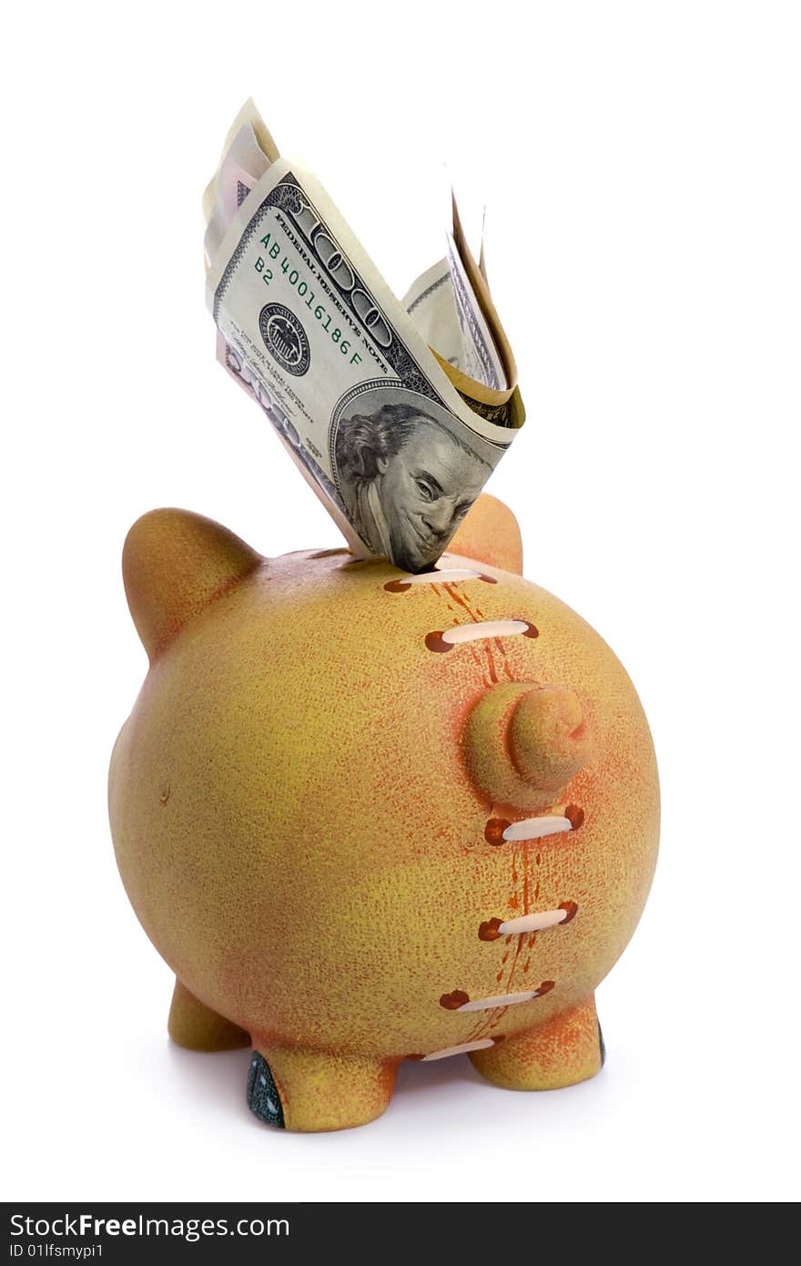 Piggy Bank - Financial Crisis Concept