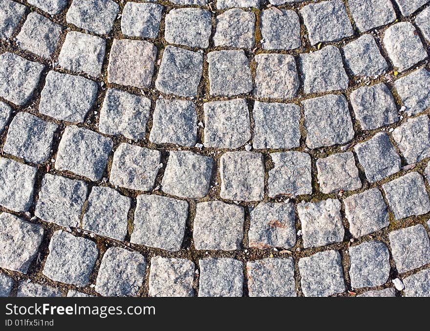 Background with stone, old road