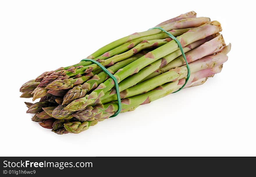 Asparagus isolated on white background