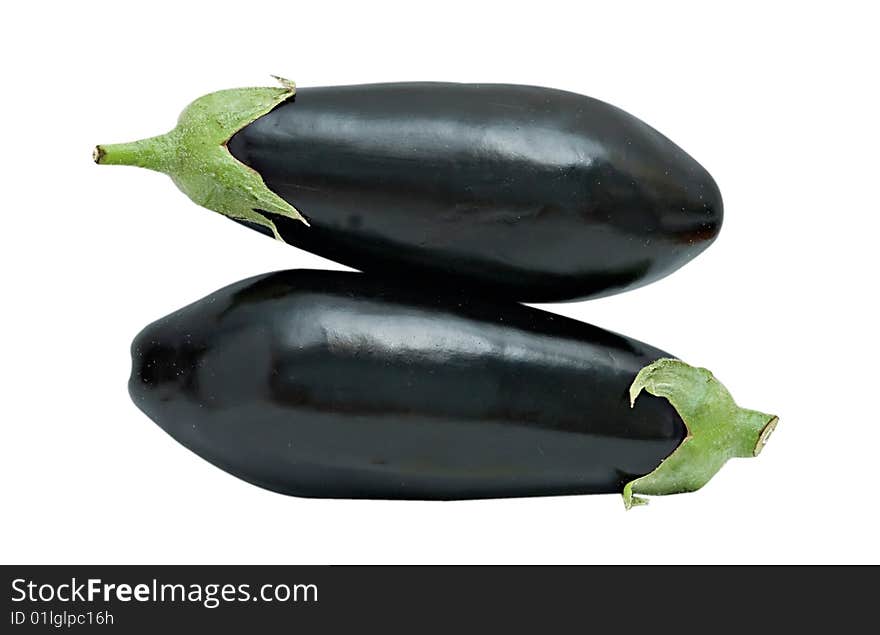 Eggplants isolated on white background. Eggplants isolated on white background