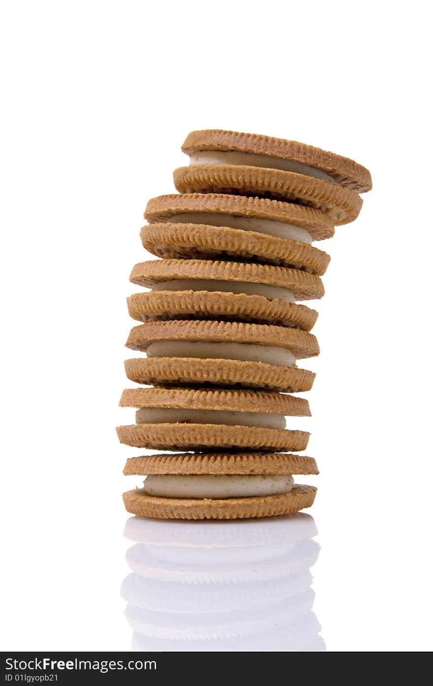 Leaning Tower of Sandwich Cookies