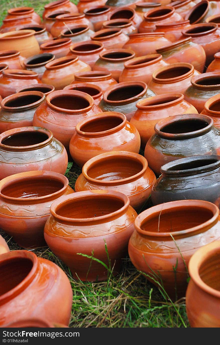 Glazed pottery