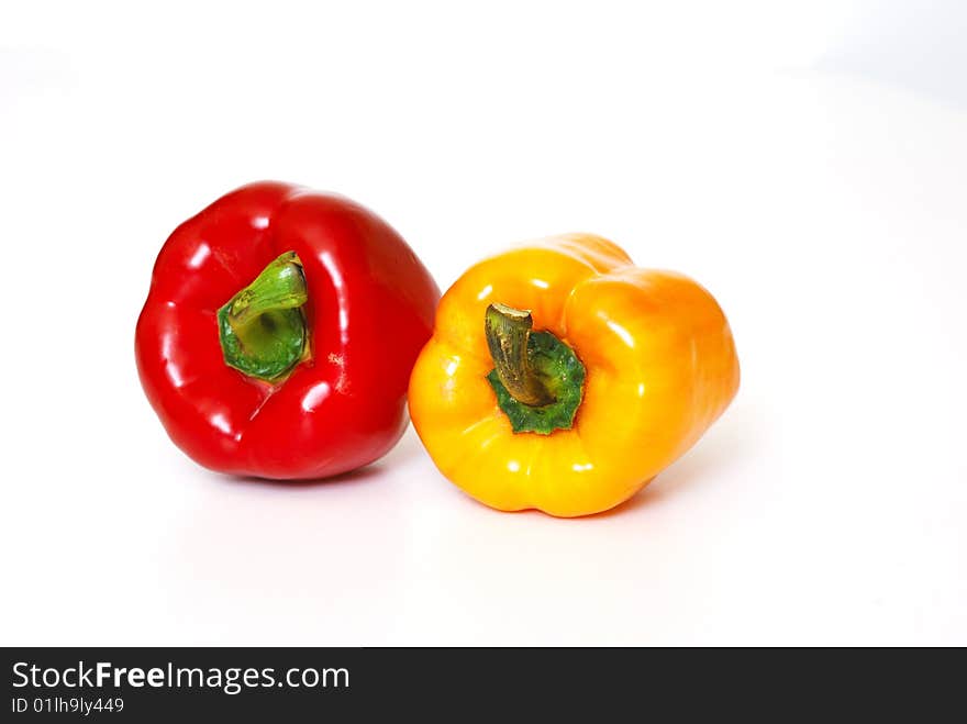 Red and yellow pepper