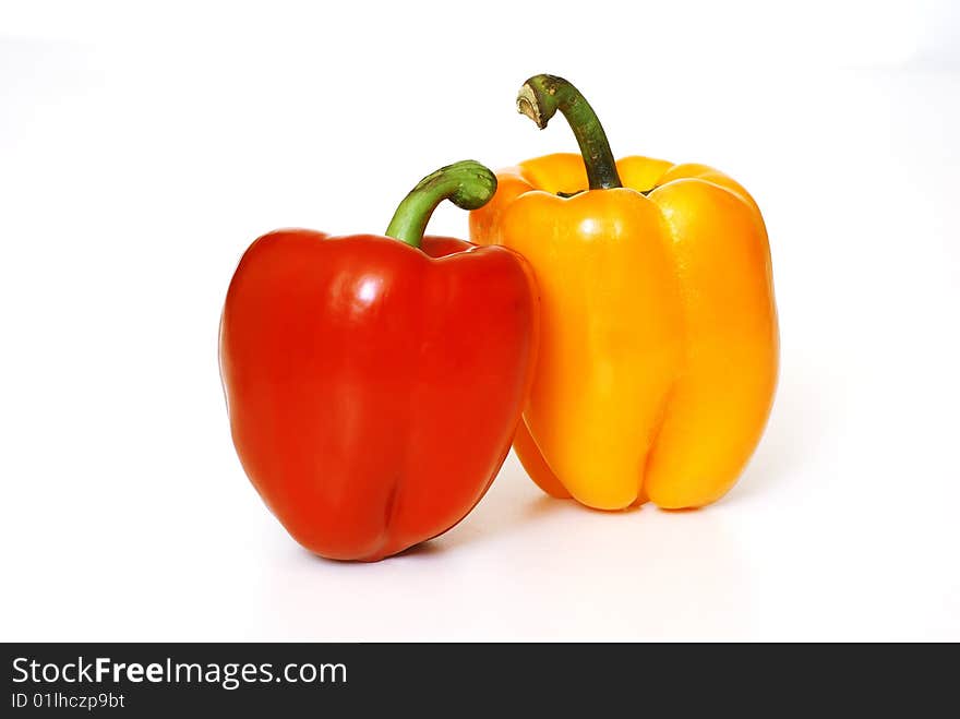 Red and yellow pepper