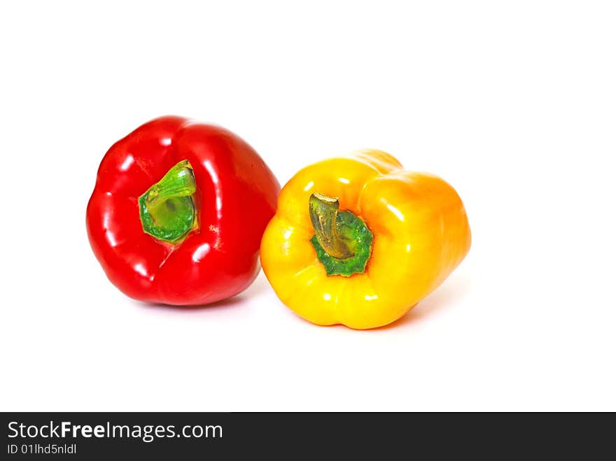 Red and yellow pepper