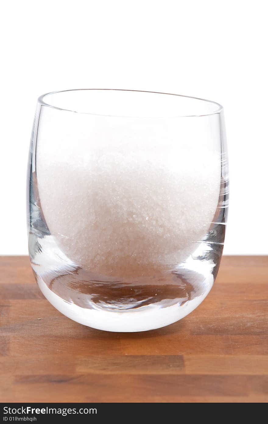 Fleur De Sel, White Sea Salt Crystals In Glass