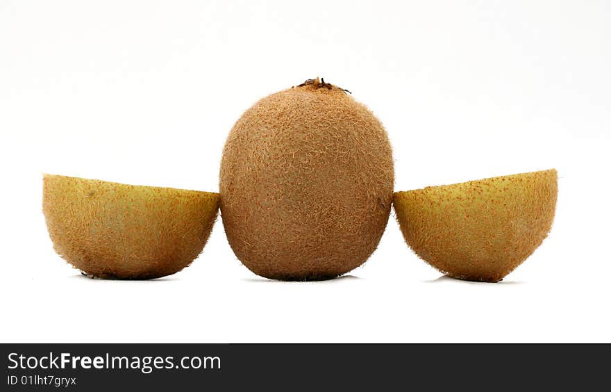 Few piece of kiwi, tropical fruits