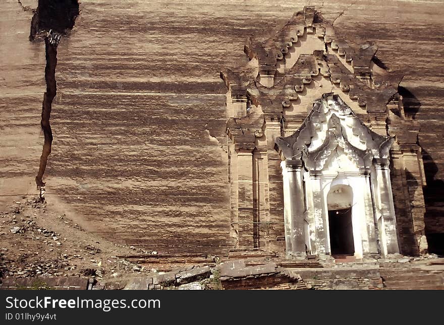 Cave Temple in Mingun near Mandalay ,Myanmar. Cave Temple in Mingun near Mandalay ,Myanmar