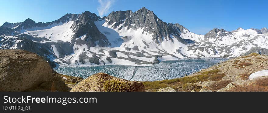 Mountain lake in Katunskyi range, Altai. Mountain lake in Katunskyi range, Altai