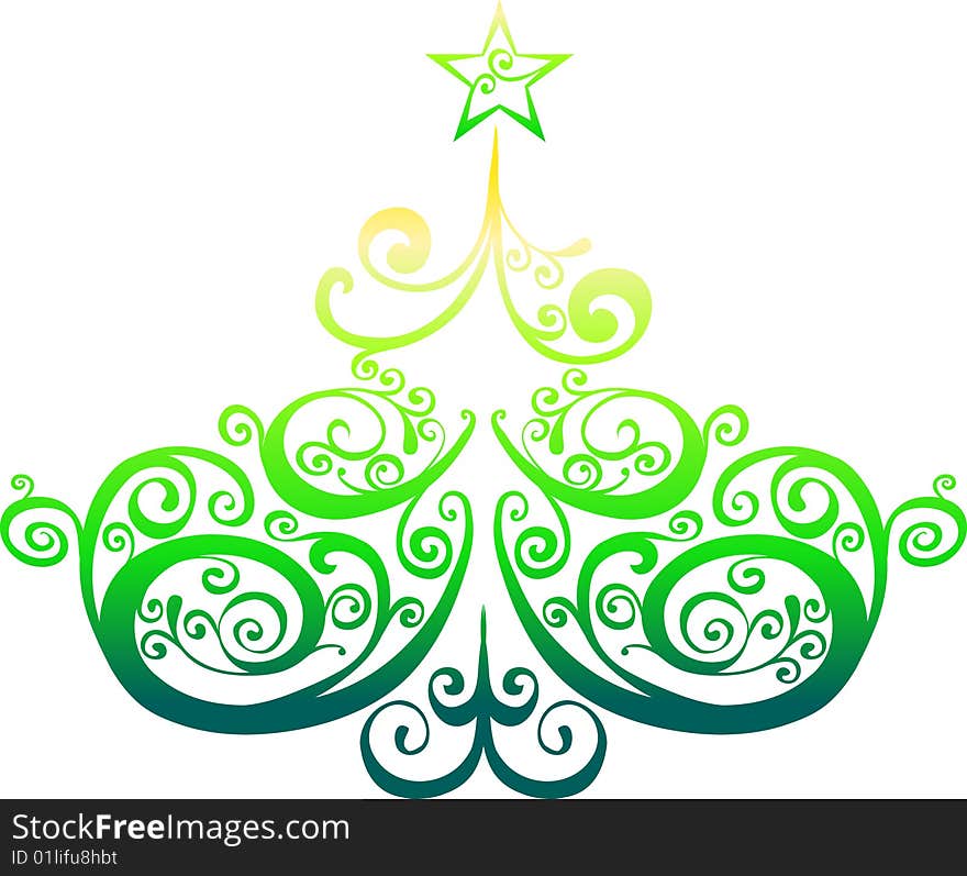 Decorative christmas tree