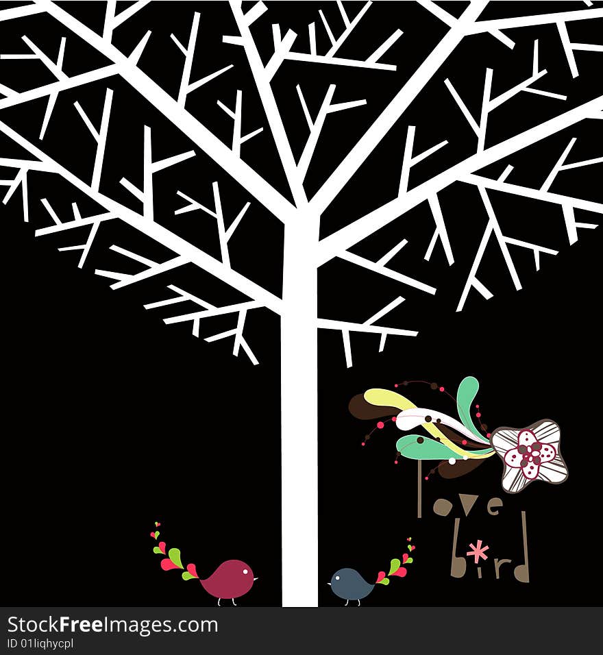 Simple lovely tree graphic design. Simple lovely tree graphic design