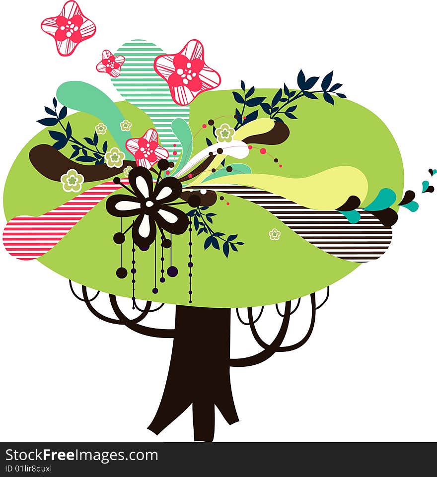 Simple lovely tree graphic design. Simple lovely tree graphic design