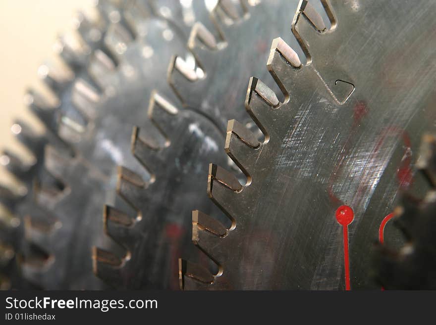 Close up of circular saw. Close up of circular saw