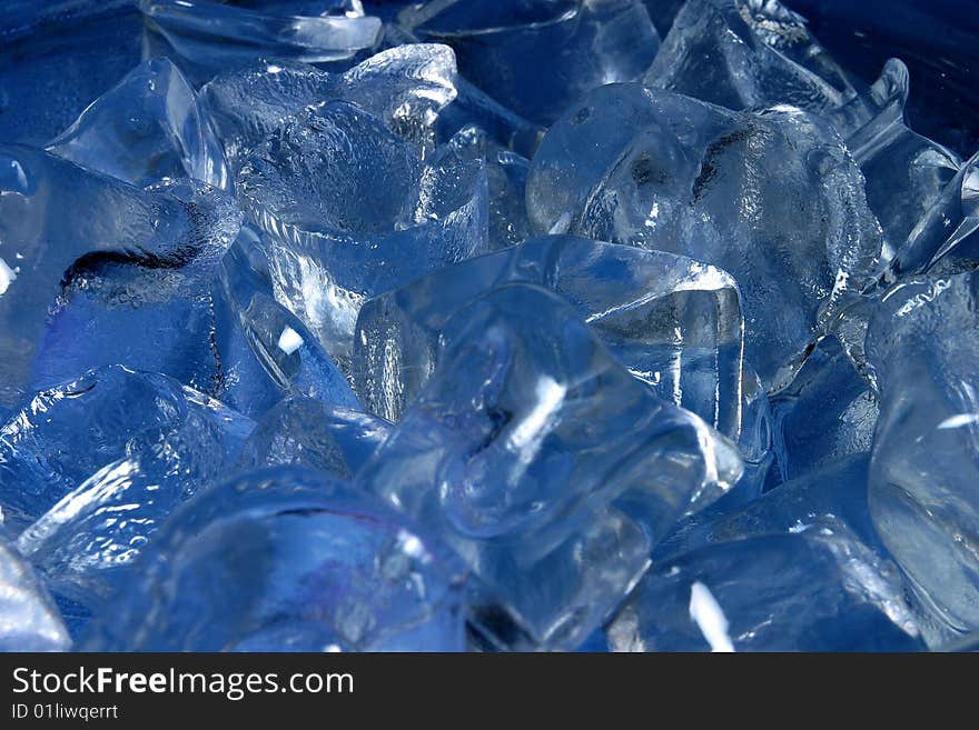 Close up of ice cube