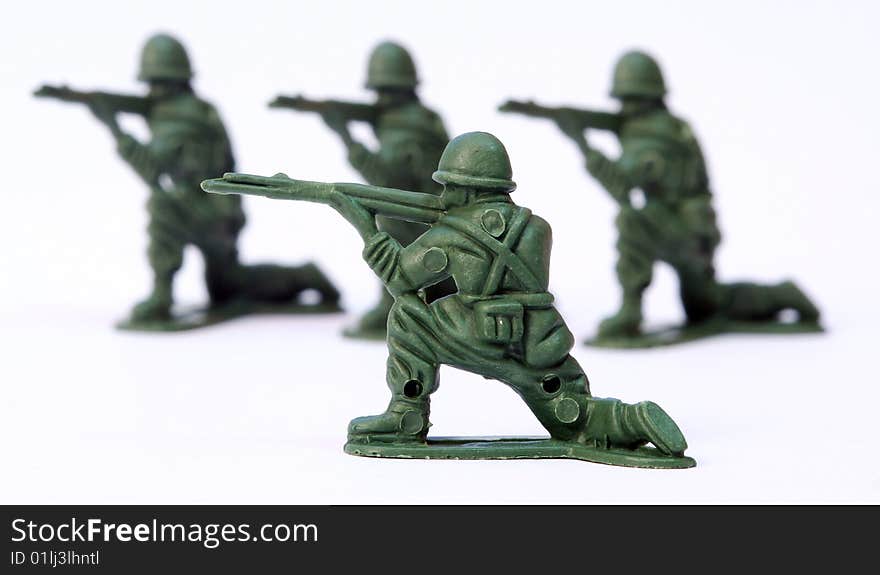 Close up of toy soldier