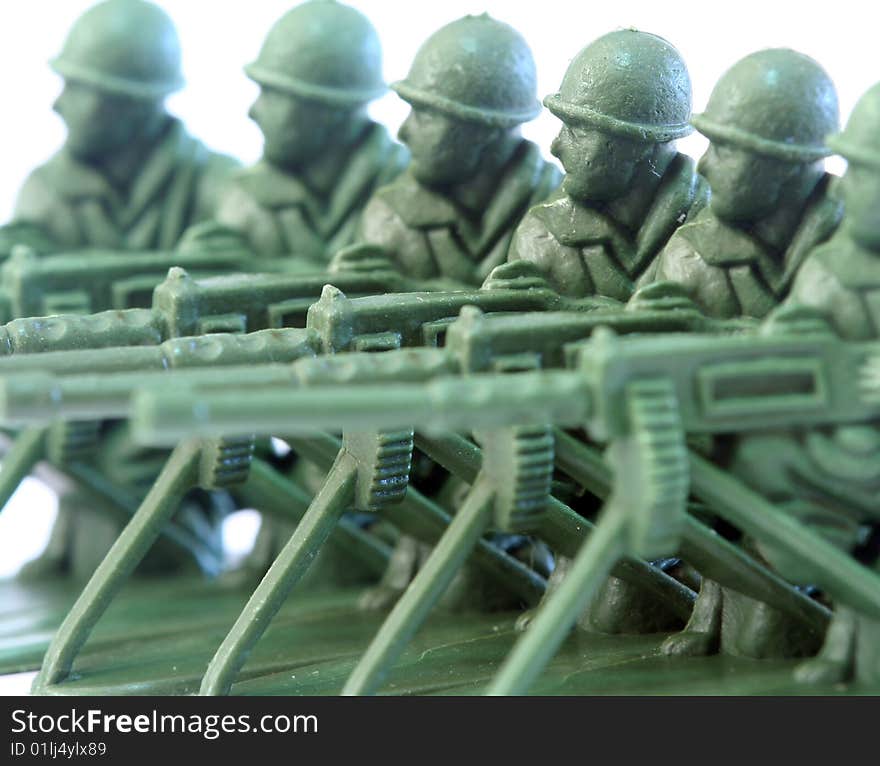 Close up of toy soldier