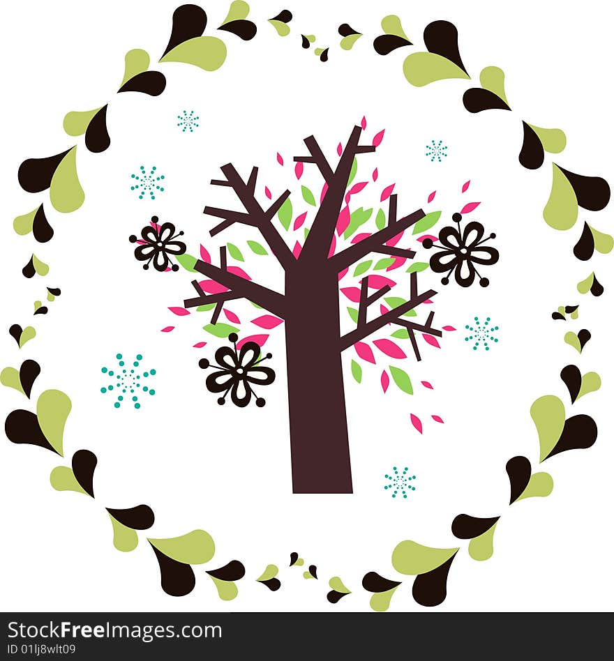 Simple lovely tree graphic design. Simple lovely tree graphic design