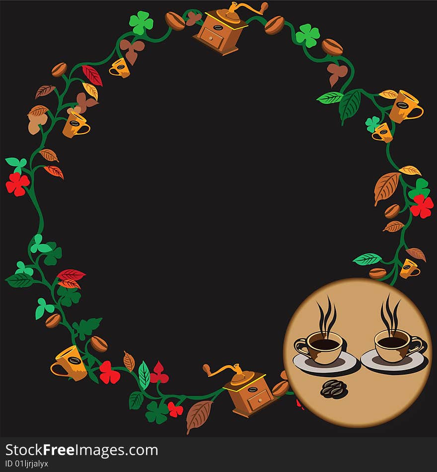 Coffee wreath