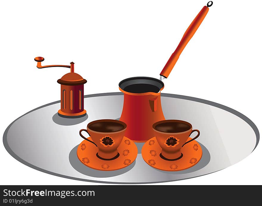 Turkish coffee set