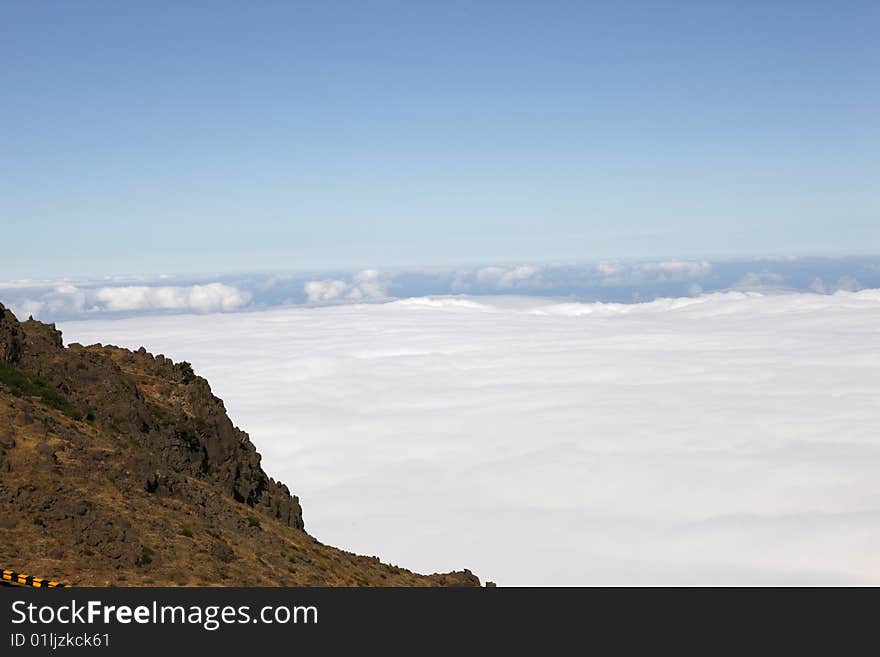 Clouds on the mountains