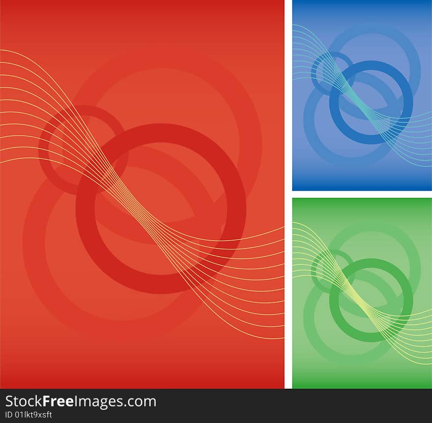 Abstract Red Circle Background