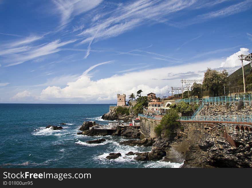 Italian riviera coast