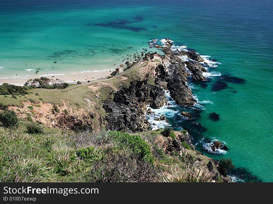 Lookout in Byron Bay to eastest point of Australia