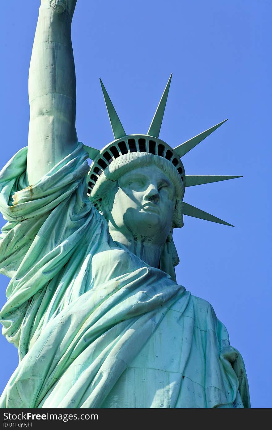 The Statue of Liberty in New York Harbor