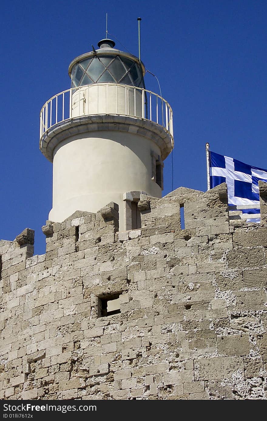 St Nicholas Lighthouse (Agios Nikolaos) at Rhodes. St Nicholas Lighthouse (Agios Nikolaos) at Rhodes.