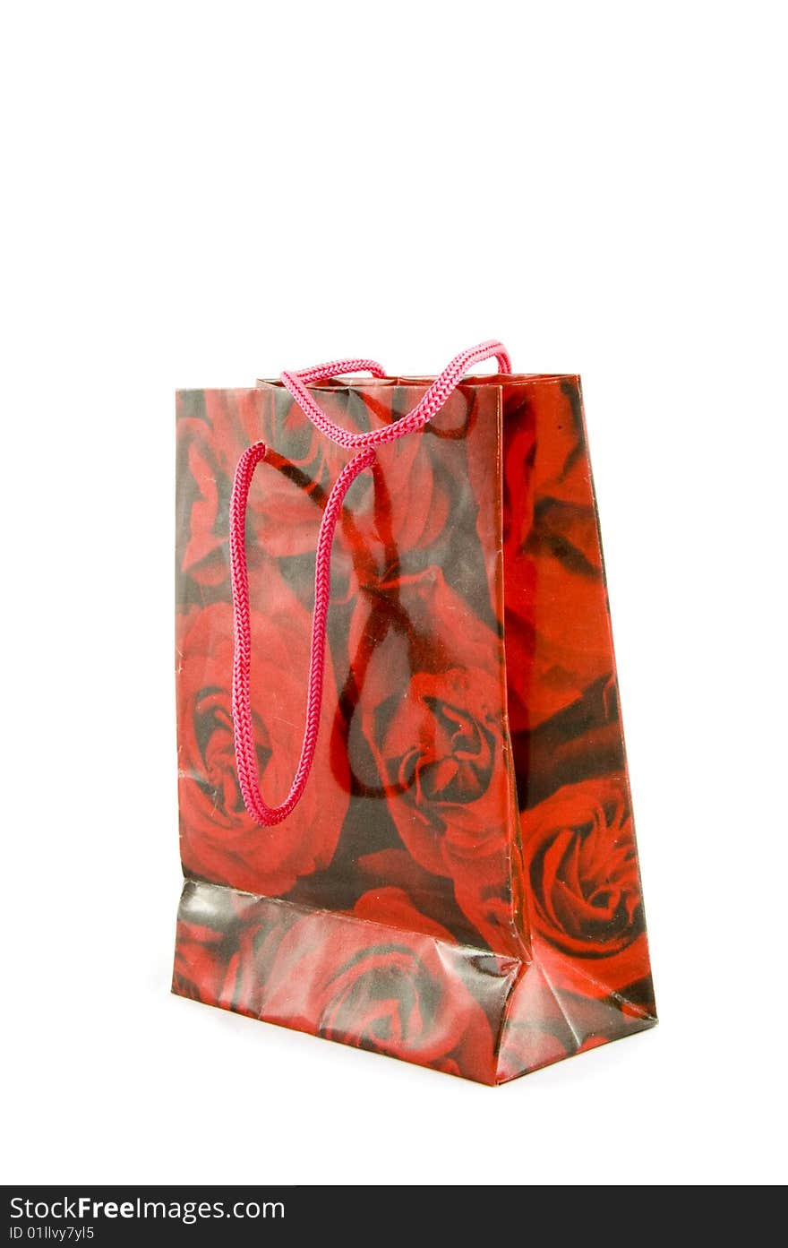 Little Gift Bag With Red Roses