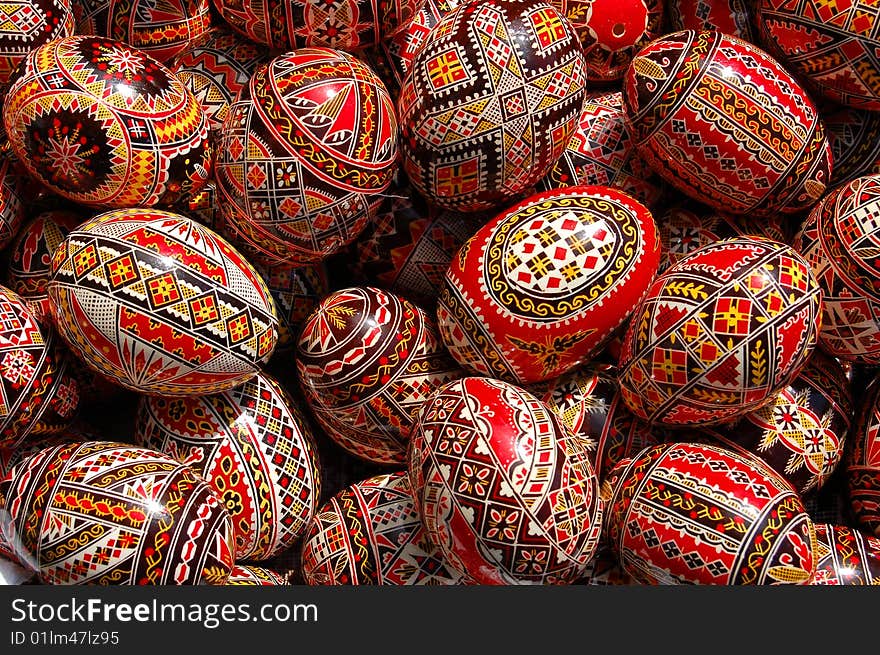 Painted eggs for the Orthodox Easter. Painted eggs for the Orthodox Easter