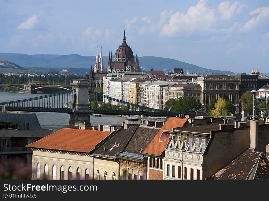 Budapest cityscape with the Danube river