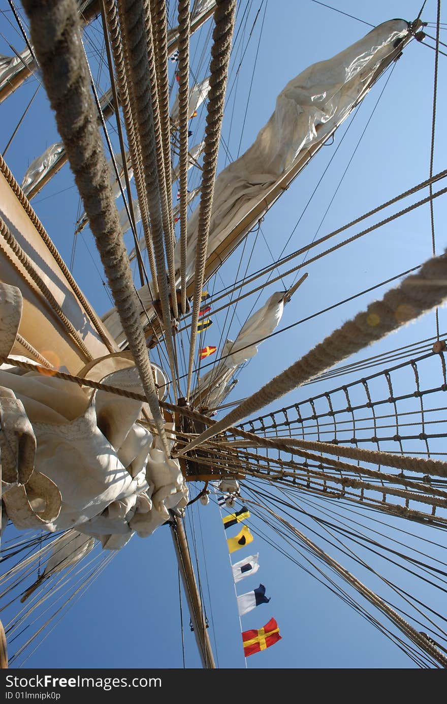 Yacht, low angle