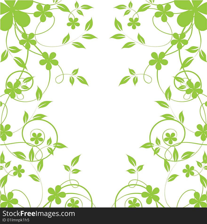 Abstract floral background with place for your text