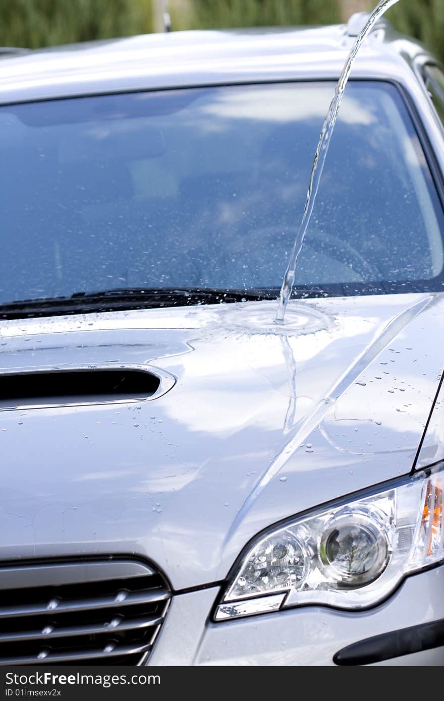 Cleaning the Car - washing process