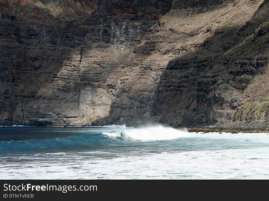 Cliffs of the Los Gigantes (Acantilados de los Gigantes) Tenerife, Spain