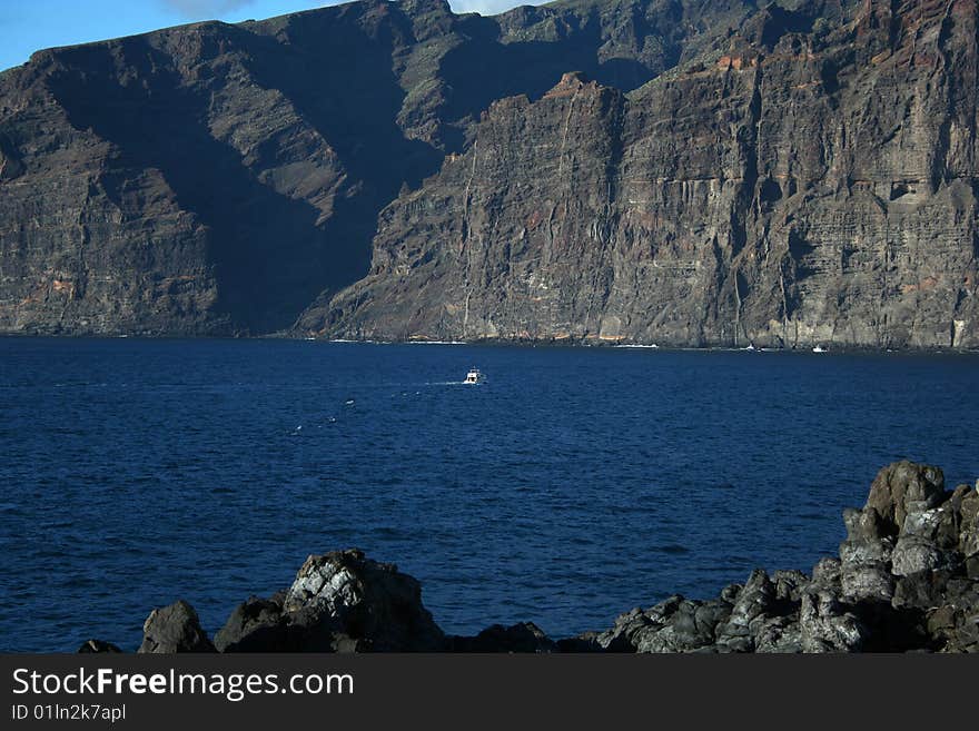 Cliffs of the Los Gigantes (Acantilados de los Gigantes) Tenerife, Spain